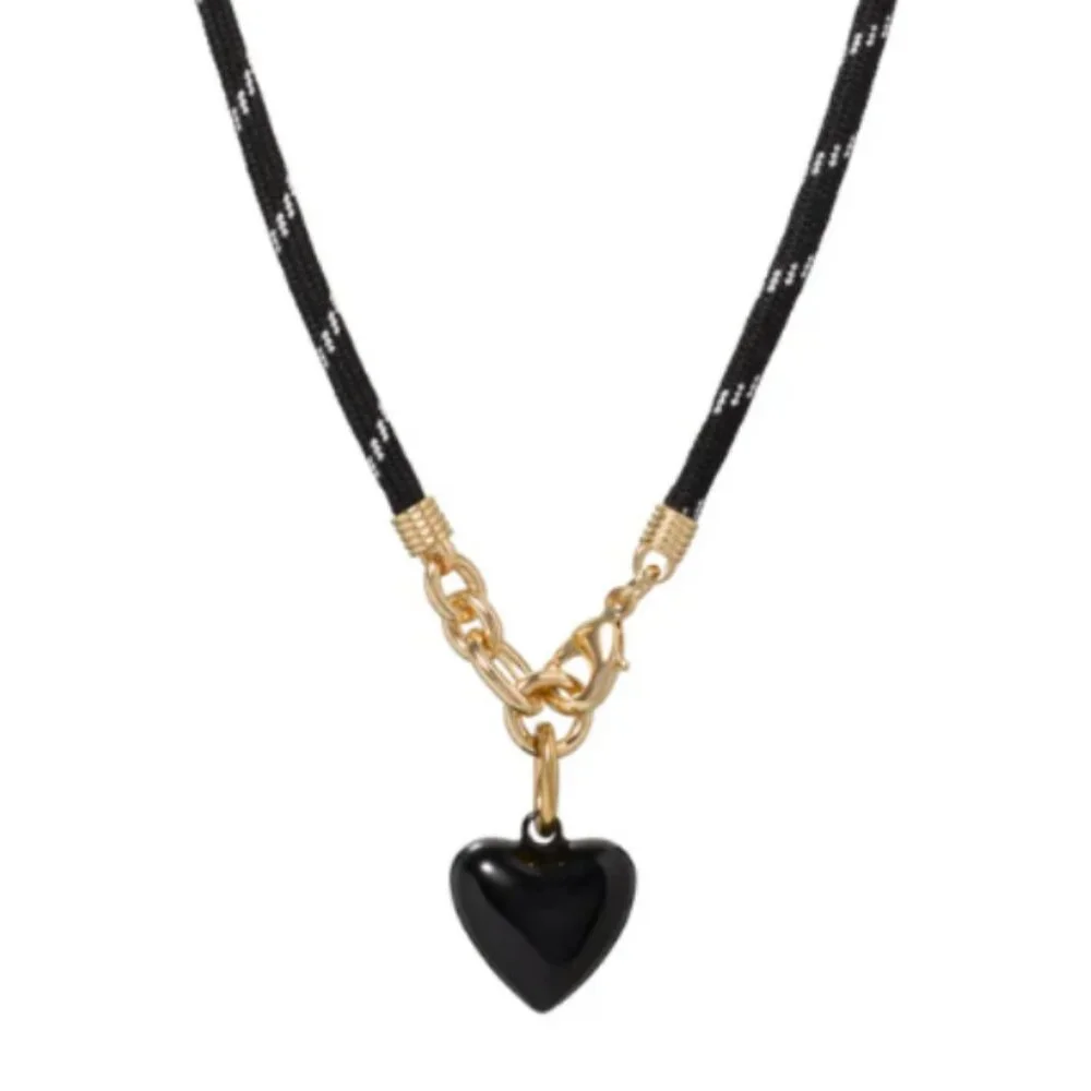 Roxanne Assoulin The Mini Puffy Heart Charms Black_2